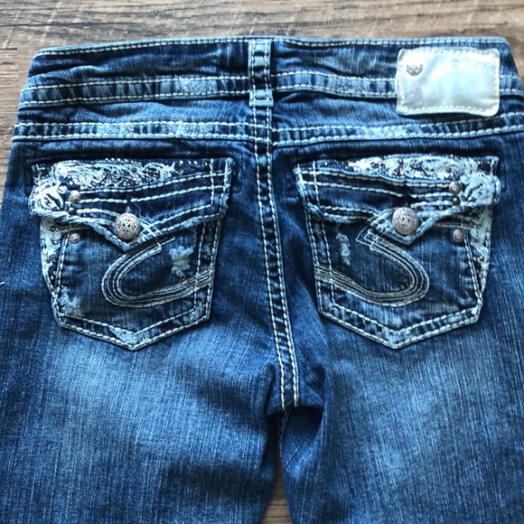 Silver Tuesday low bootcut 26/28” distressed jeans - Picture 13 of 16